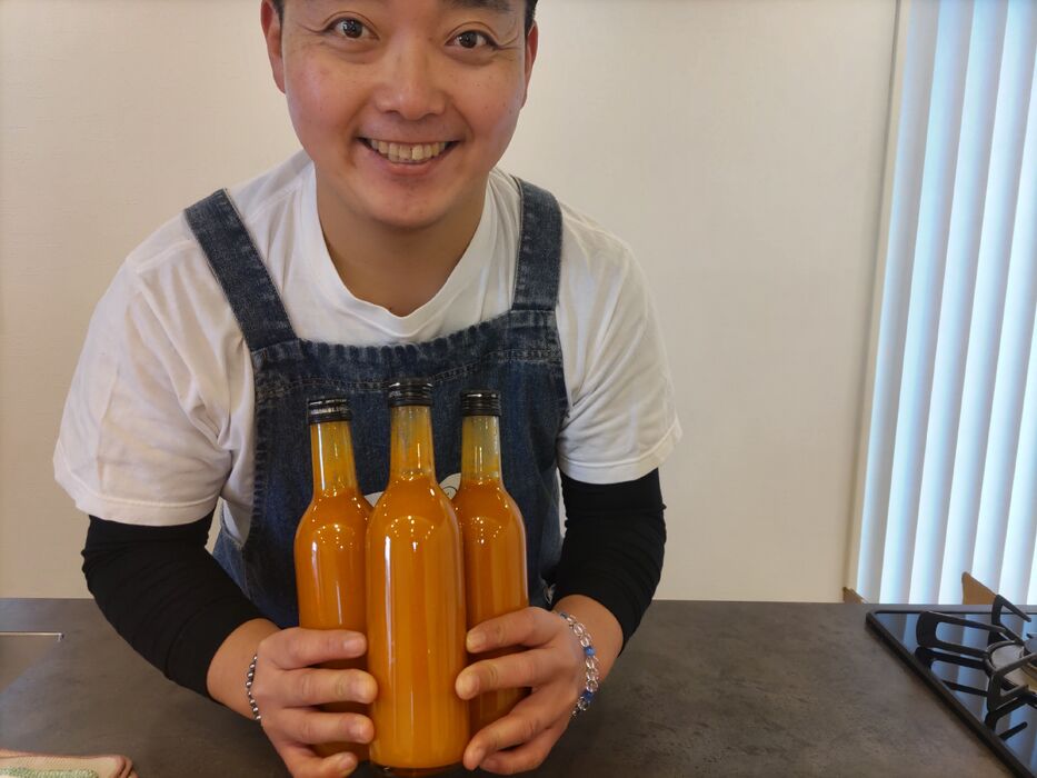 画像10081：450g de mel x 1 garrafa (Akashiya)